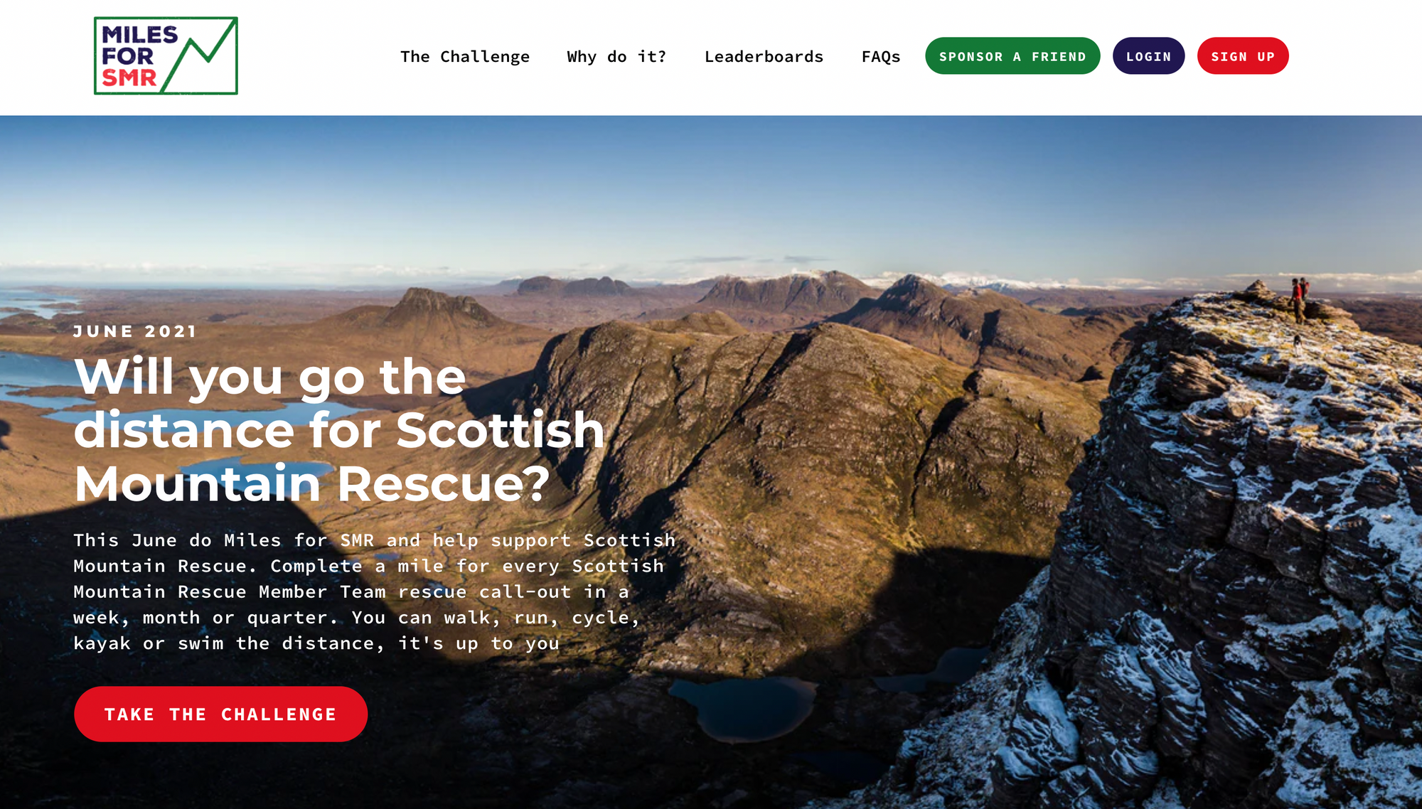 Scottish Mountain Rescue campaign.