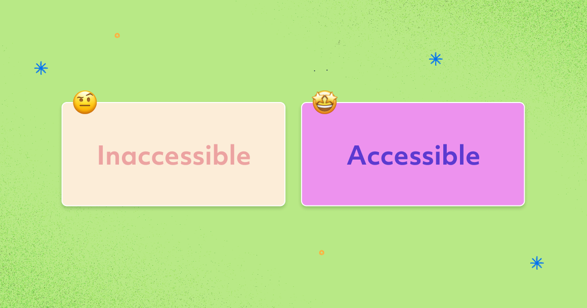 Example of accessible design.