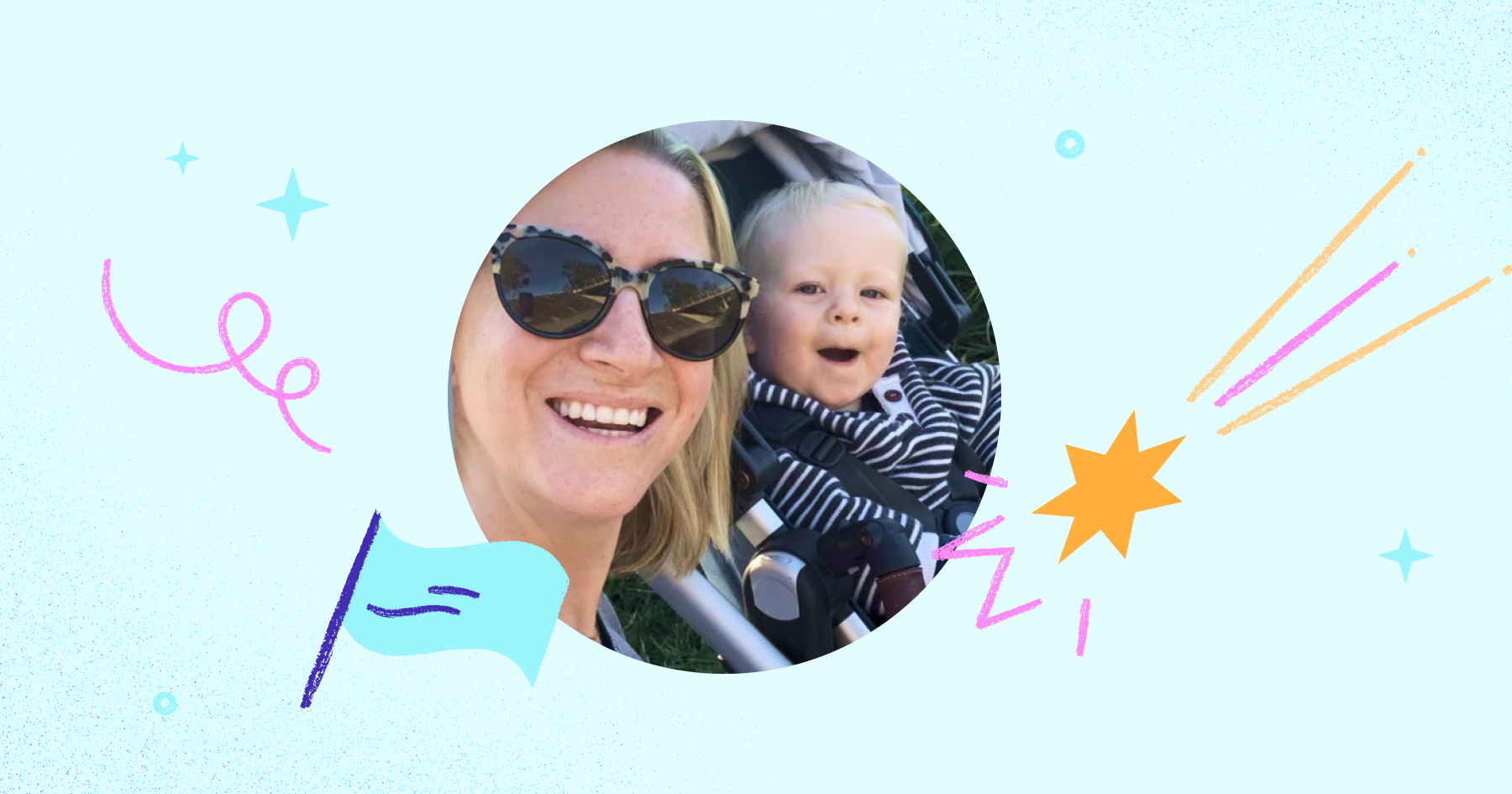 Our Head of Customer Success Jordan and her son, Leo.