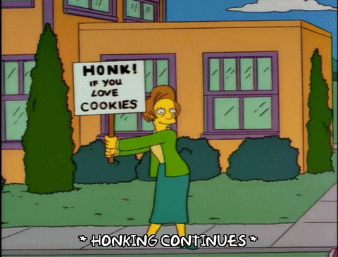 GIF from the TV show The Simpsons.