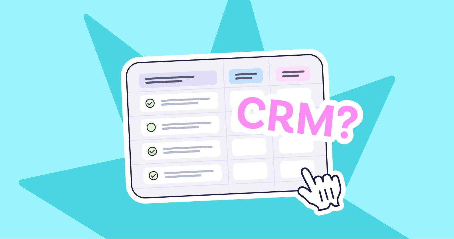 Illustration of a CRM.